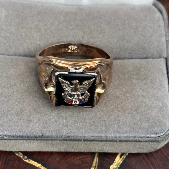 Fraternal Order of the Eagle Ring Gold Filled Ste… - image 3
