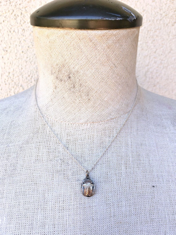 vintage scarab necklace