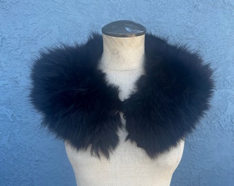 Vintage Fur Collar Luxurious 60's Stole Mob Wife style