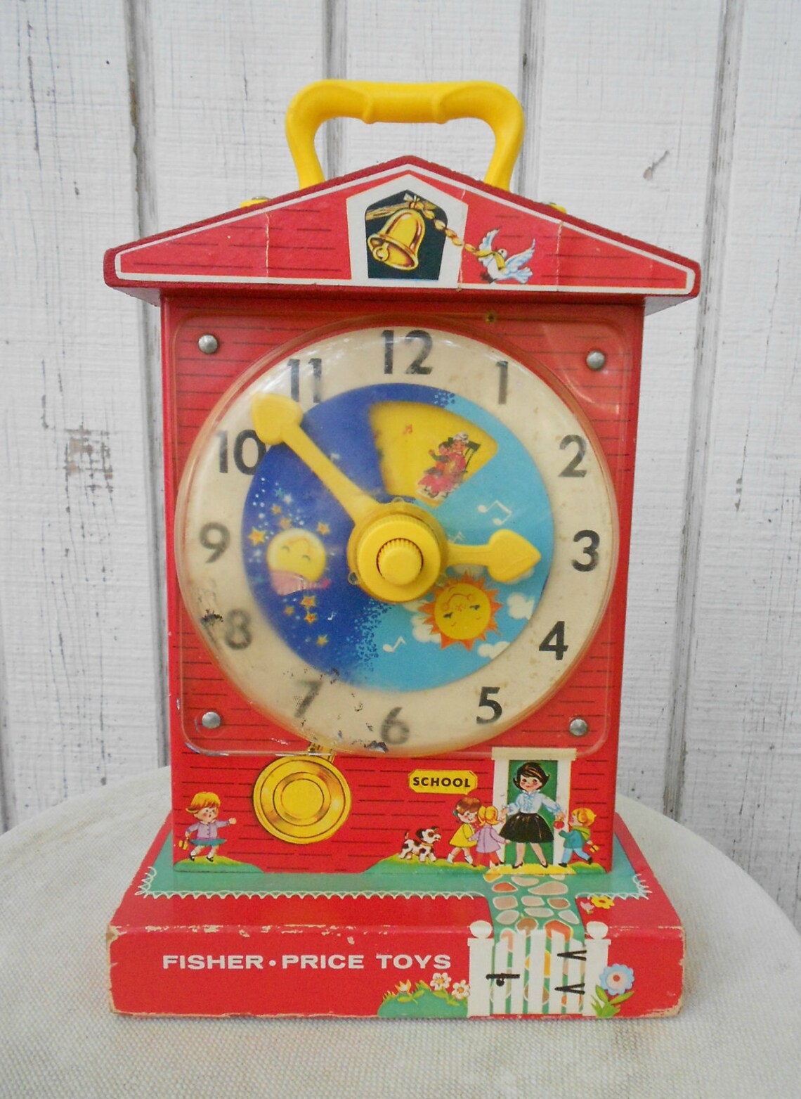 Fisher Price Toy Clock Vintage 60's Child's Teaching Etsy