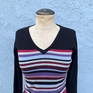 Y2k Striped Sweater By Guess Size Small