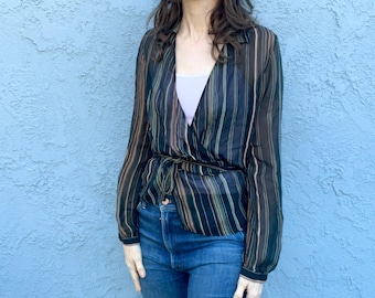 90年代のシルクブラウスカーディガン、The Limited製、ミディアムサイズ