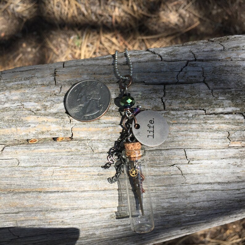 OOAK Bottle Charm Necklace 18 Etsy