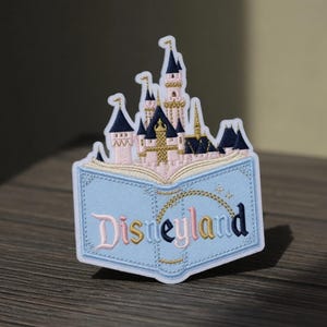 Parches bordados del Castillo de las Princesas Disney, parche termoadhesivo de Disneyworld, parche de Disneyland, regalo para viaje a Disney, chaqueta, mochila, uniforme, sombrero