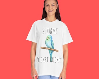 Camiseta personalizada para periquito-australiano | Camiseta personalizável para papagaio Forpus
