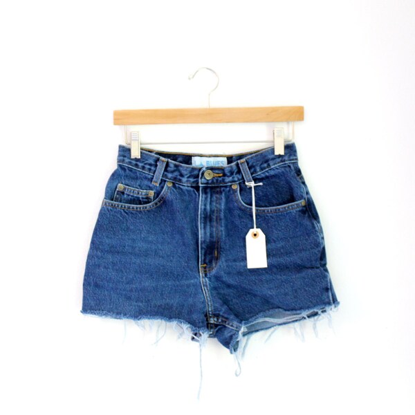 Vita 28"-pantaloncini di jeans Vintage vita alta