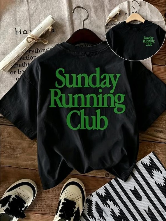 Retro Running Club Shirt, Vintage Marathon Graphic Tee, Minimal Sport T-Shirt