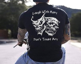 Skull Graphic Tee, Dark T-Shirt, Gothic Streetwear Unisex Top
