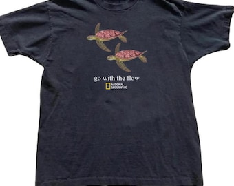 Sea Turtle Graphic Tee, Go With The Flow National Geographic Shirt