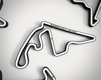 Ścienna grafika toru wyścigowego: Tor Yas Marina – Abu Zabi