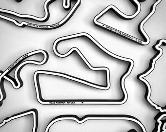Ścienna grafika z torem wyścigowym: Road America – Elkhart Lake, Wisconsin, USA