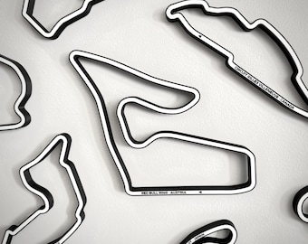 Ścienna grafika z torem wyścigowym: Red Bull Ring – Austria
