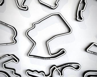 Ścienna grafika z torem wyścigowym: Laguna Seca Raceway – Monterey, Kalifornia, USA
