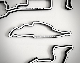 Ścienna grafika z torem wyścigowym: Circuit Gilles Villeneuve - Kanada