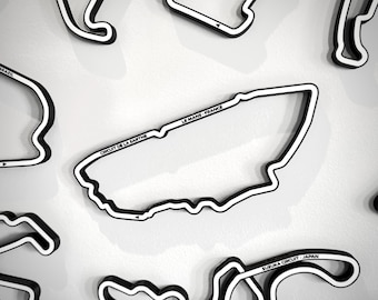 Grafika ścienna z torem wyścigowym: Circuit de la Sarthe - Le Mans, Francja