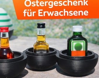 Überraschungseier für Ostern – Schnapshalter für Mini-Flaschen - witzige Osterdeko | Geschenk Ostern