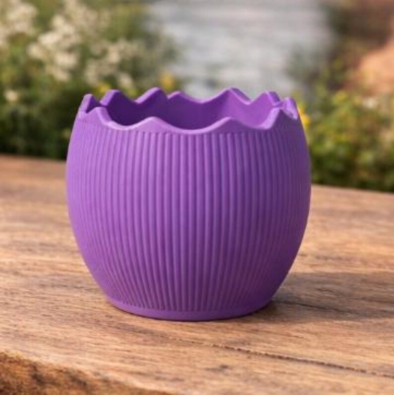Oster Deko: 3D gedruckte Eierschalen Vase | Schale für Schokoeier & Süßigkeiten | Modernes Ostergeschenk image 9