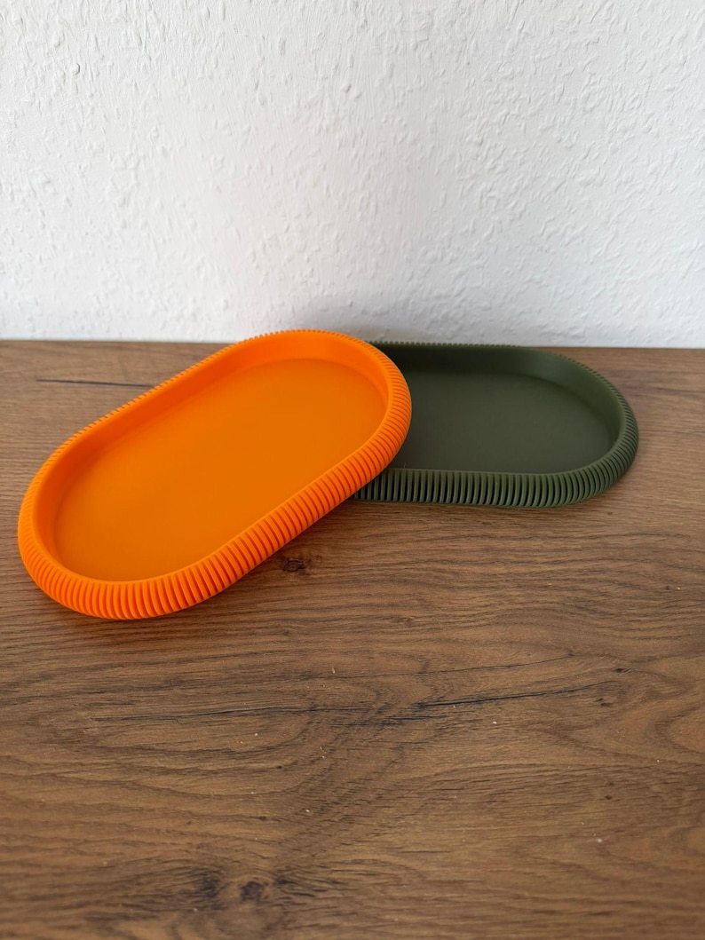 Japandi Tablett 3D Druck - Minimalistisches Deko-Tablett / Schlüsselablage / Schmucktablett / Moderne Tischdeko imagen 3