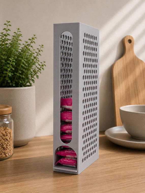 Riegelspender für More & ESN Riegel | 3D gedruckter Snackspender | Schokoriegel Organizer | Küchen Organizer
