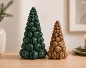 Minimalistische "Bubble" Weihnachtsbäume 3D Druck | Moderne Skandi Weihnachtsdeko | Tannenbaum Deko | Japandi Winterdeko