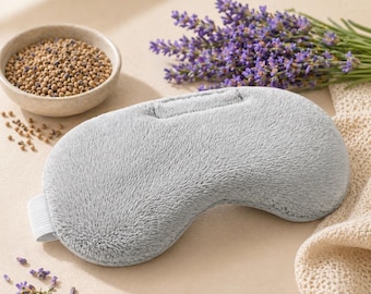 Weighted Eye Mask Lavender, Cooling Sleep Mask for Women, Stress Relief Eye Pillow, Mothers Day Self Care Gift