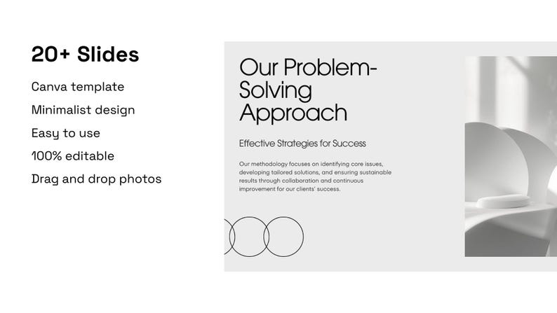 Minimalist Black White Business Presentation Template | Modern ...