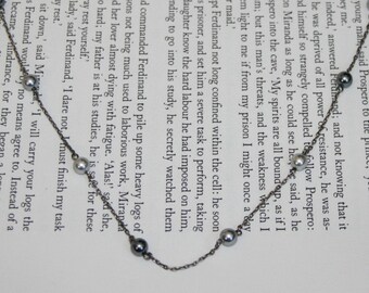 Napier silver shop bead necklace