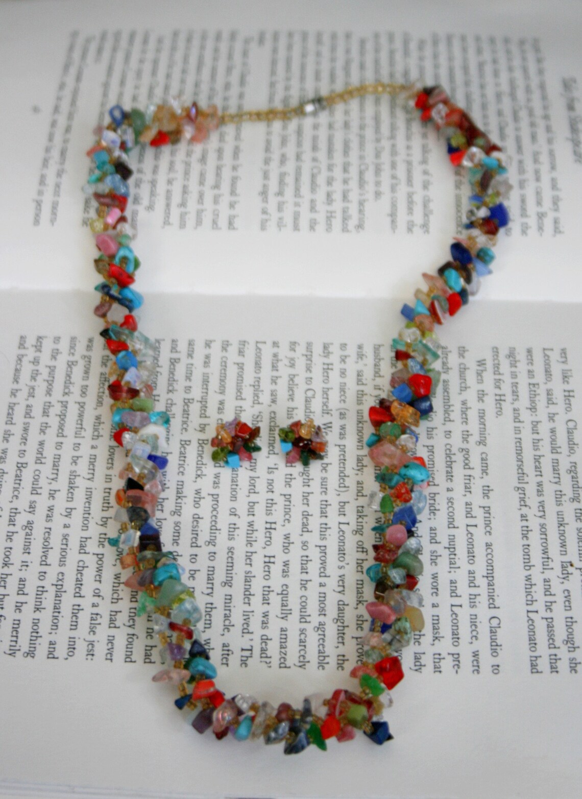 Matching Set of Colorful Glass and Stone Beads Bohemian Etsy UK