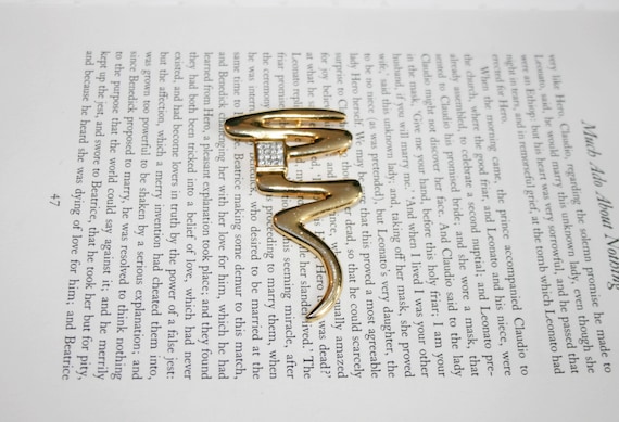 Abstract Park Lane Brooch or Pendant - Gold Tone … - image 1