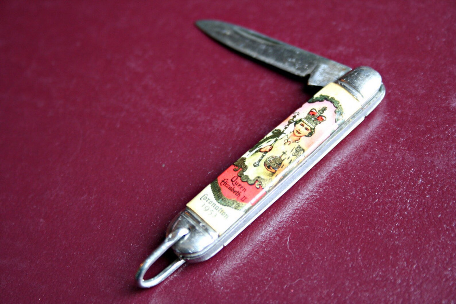 Queen Elizabeth II Coronation Pocket Knife Collectible Etsy