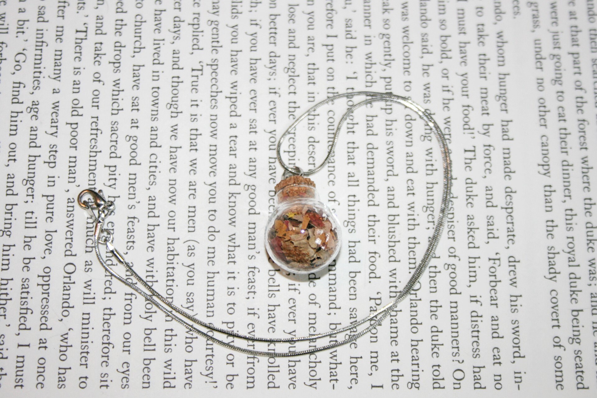 Flacon Ketting Glas Openbaar Kleine Container Kettingen Memorial Hanger