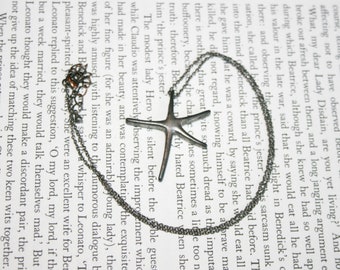 Sweet Starfish Pendant Necklace - Copper Tone Star Fish