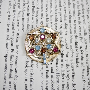 Colorful Star Brooch - Rhinestone Pin