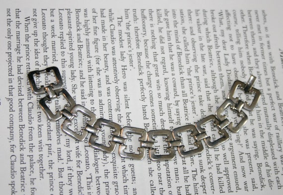 Chunky Sterling Silver Bracelet 925 Hong Kong Silver Square Chain Bracelet - Etsy Chunky Sterling Silver Bracelet 925 Hong Kong Silver Square Chain Bracelet - Etsy