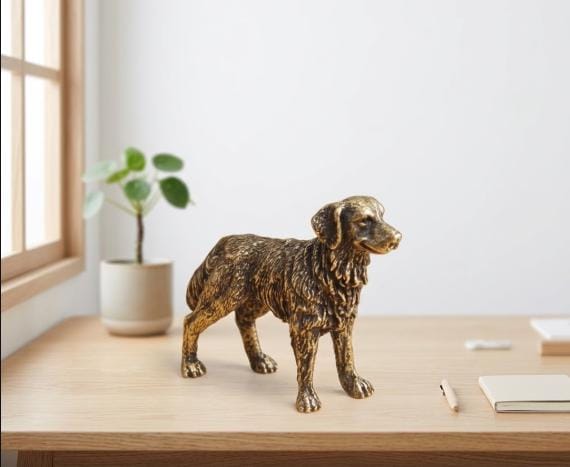 ブロンズ製の犬の置物 - Etsy 日本