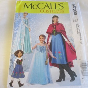 McCall&#39;s Pattern - M7000 - Misses  Costume - Dresses similar to &quot;Frozen&quot; - 4 sizes