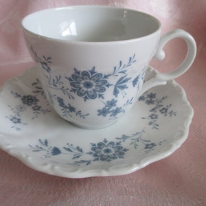 Christina Porcelain - Seltmann Weiden Bavarian Blue - Flat Cup & Saucer