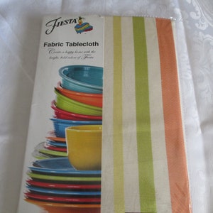 Fiesta - Fiesta Multicolored Plaid Square Tablecloth - NIP