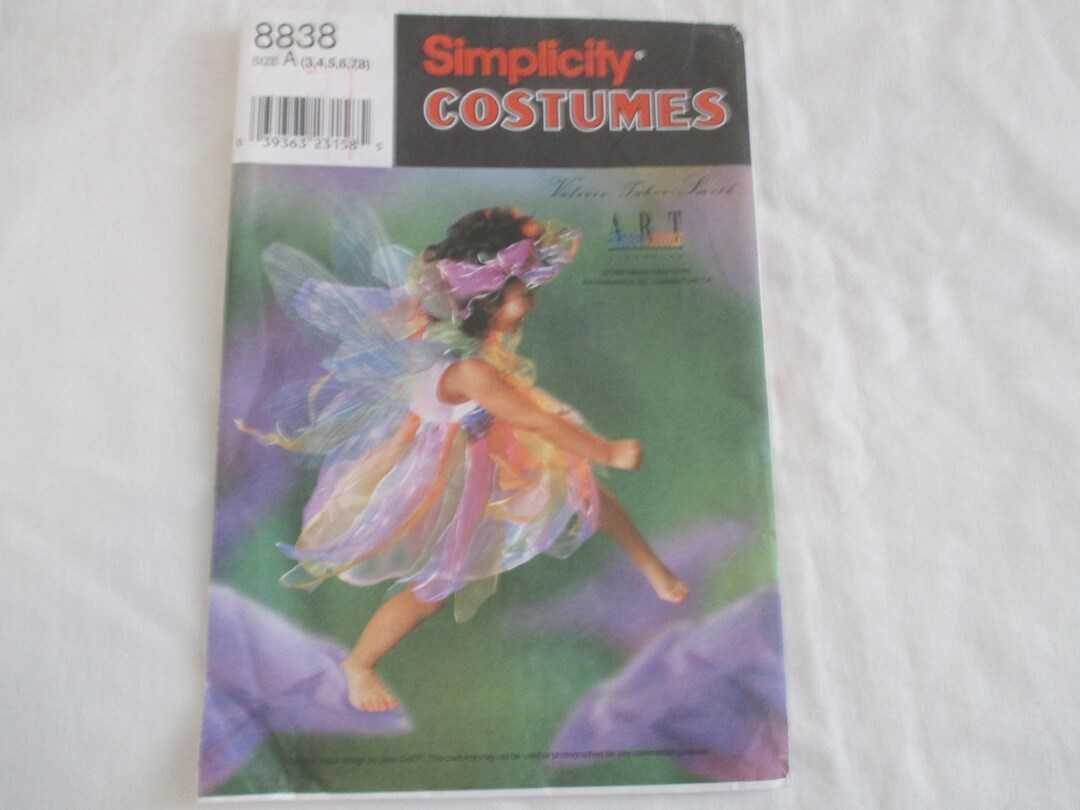 Simplicity Costumes Pattern 8838 - Childs Fairy Costume - 6 Sizes - Etsy