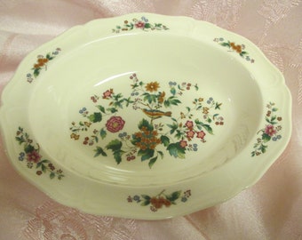 Wedgwood Tropical Garden  9" Oval Vegetable Bowl