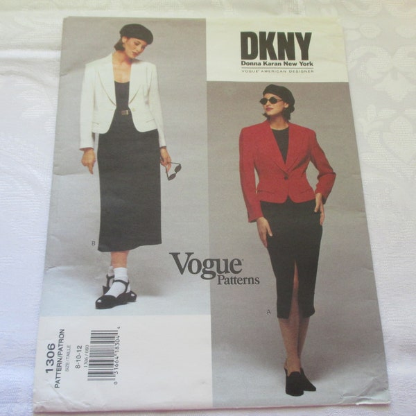 Vogue Pattern 1306 - Donna Karan - Misses Suit - 3 Sizes