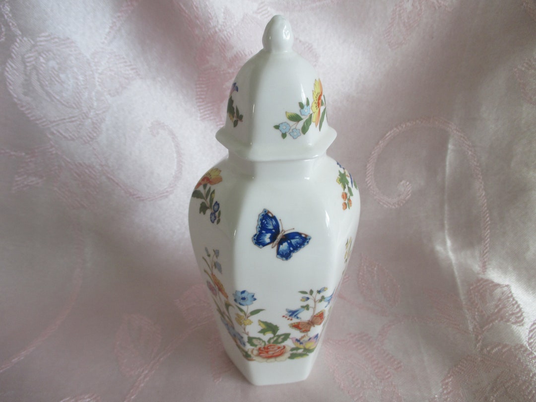 Aynsley Cottage Garden Small Hexagonal Ginger Jar & Lid Etsy