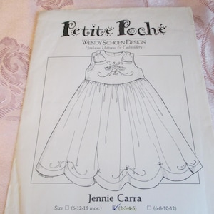 Children's Girls Heirloom Sundress Pattern Petite Poche - 4 sizes