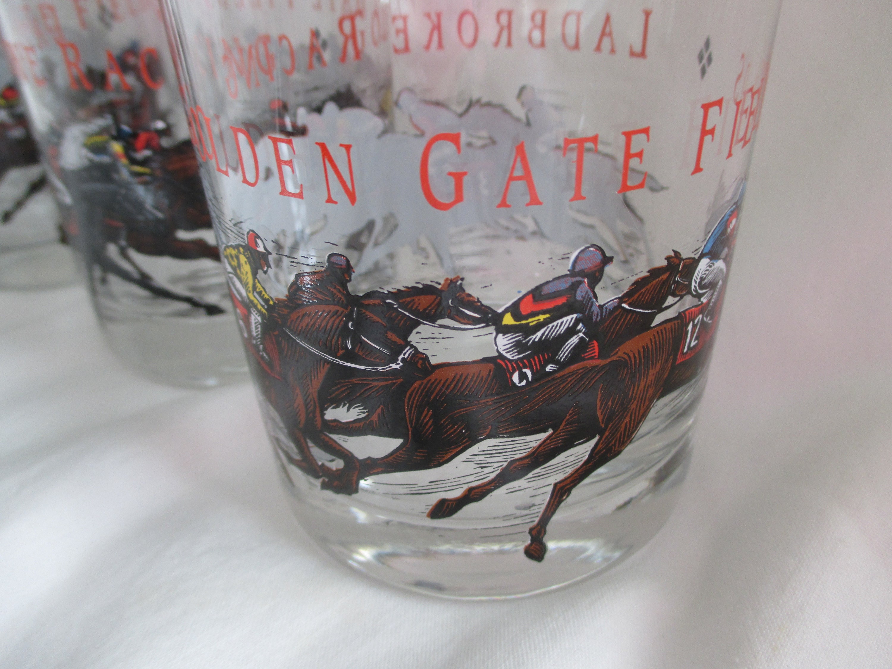 golden-gate-fields-ladbroke-horse-racing-barware-whiskey-etsy