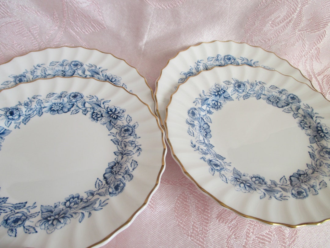 Royal Doulton Mayfair Blue Bread & Butter Plates Set of 4 Etsy