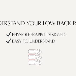 Understand Low Back Pain Guide | Physio Designed Rehab PDF | Sciatica & Disc Pain Education | Flare-Up Plan | Printable Recovery Toolkit