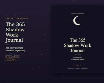 365 Shadow Work Journal | Daily Prompts, Inner Child Healing (Printable PDF)