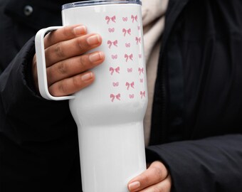 Cute Travel mug with a Handle