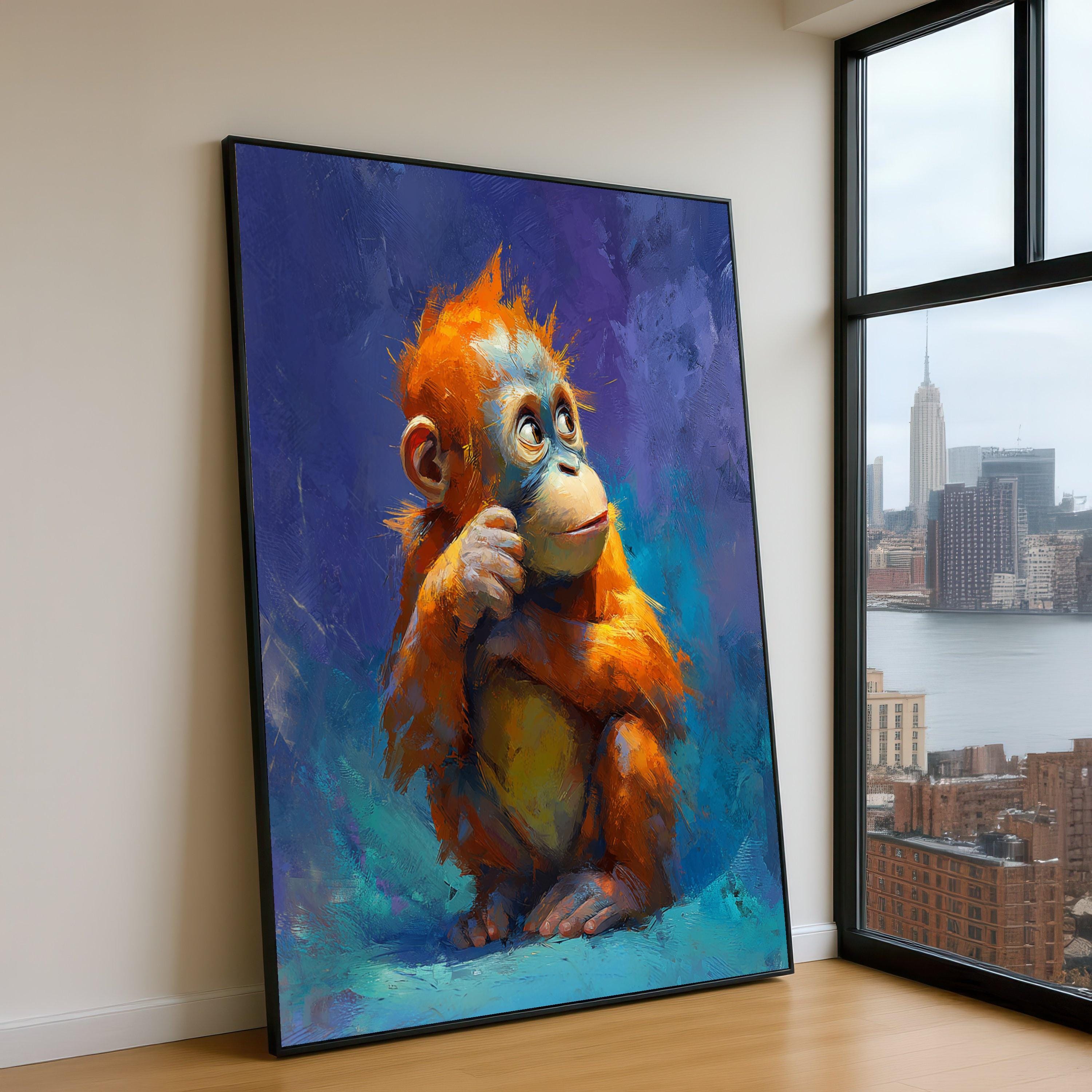 Orangutan painting - Etsy 日本
