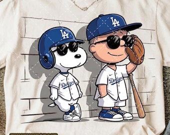 Los Angeles vintage cartoon honkbal sport ontwerp png hond snoop, digitale download sublimatie ontwerp